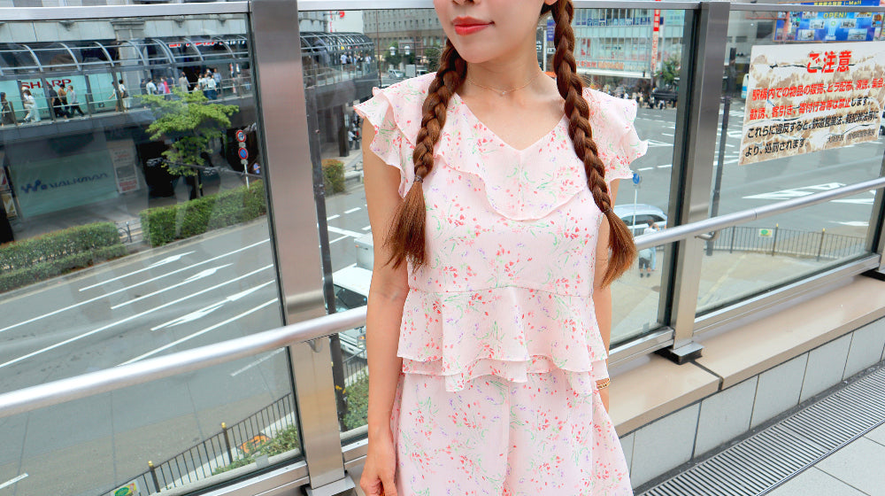 < M A D E > The Roseate Moment Chiffon Top