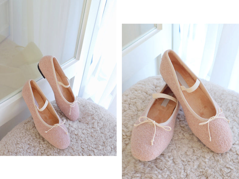 Winter Puff Ballerina Shoes