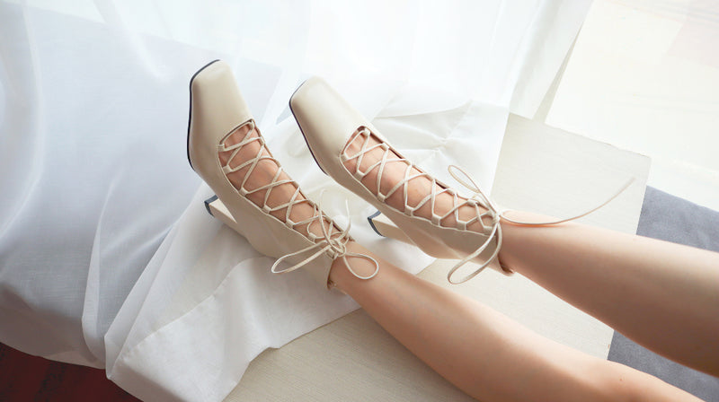 Ballerina Lace-up Boots