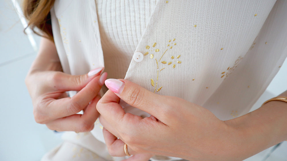 < M A D E > The Foil Forest Blouse