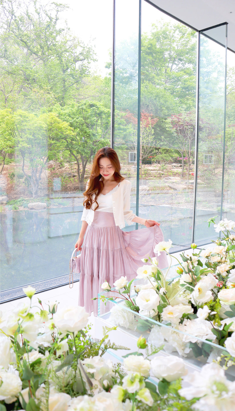 < M A D E > The Lilac Rivers Long Skirt