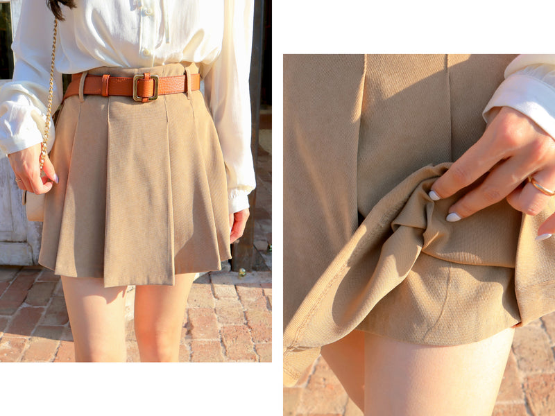 Dalgona Latte Mini Skirt