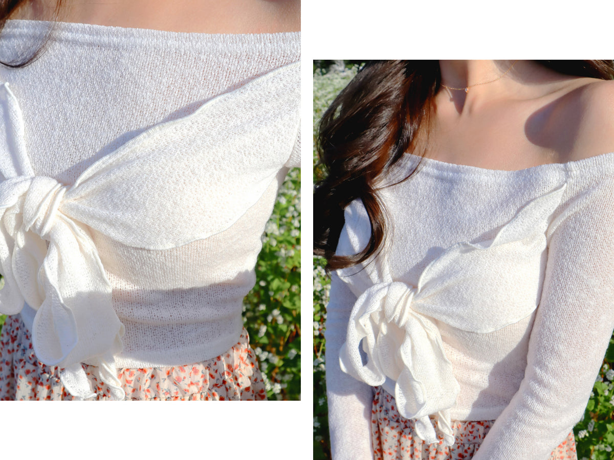 Buckwheat Muffler Cropped Top