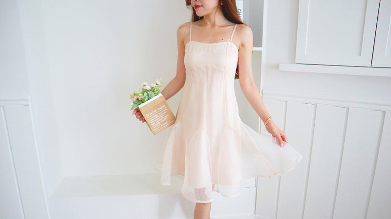 < M A D E > Pink Salted Organza One-piece