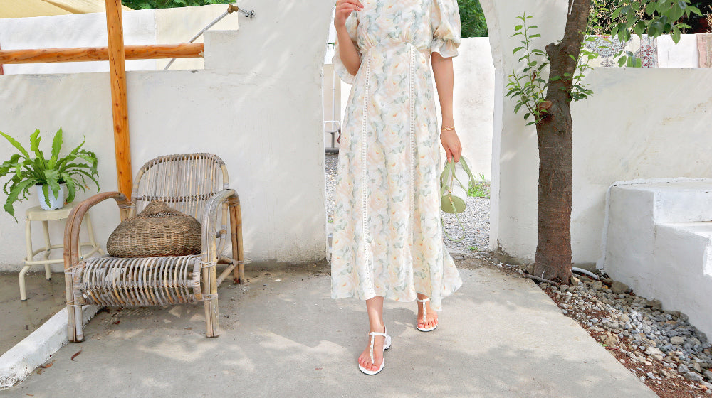 < M A D E > Summer French Garden Dress