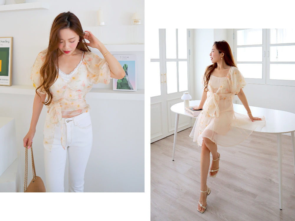 < M A D E > The Butterfly Room 3-way Blouse