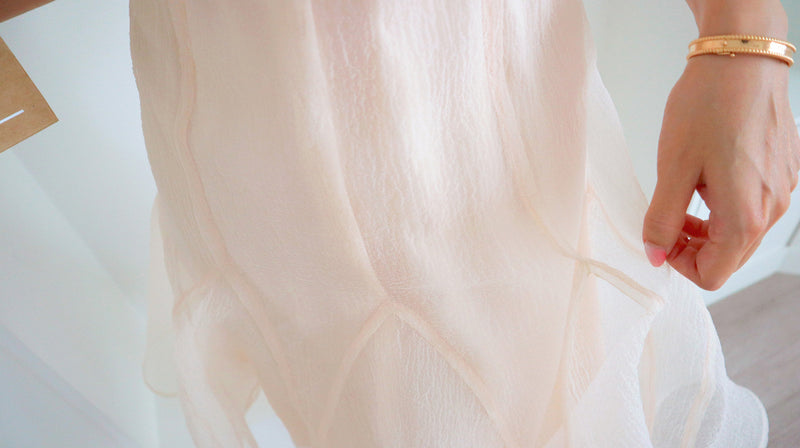 < M A D E > Pink Salted Organza One-piece