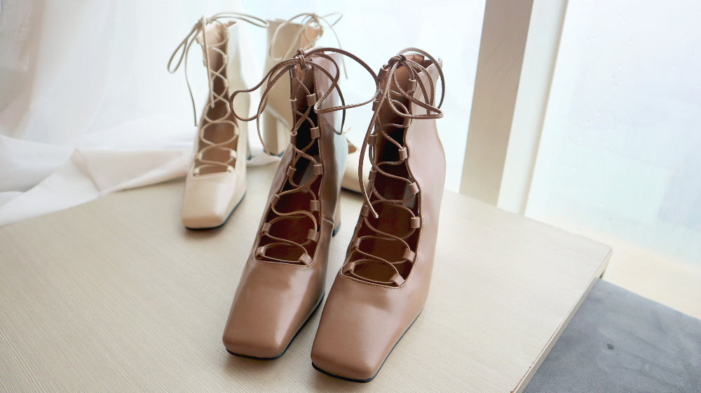 Ballerina Lace-up Boots