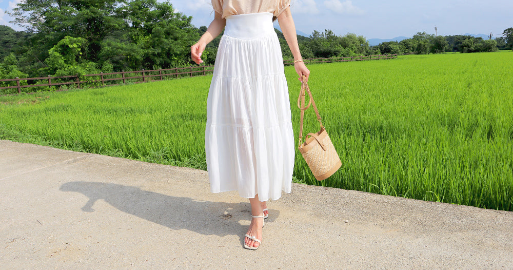 < M A D E > The Lilac Rivers Long Skirt