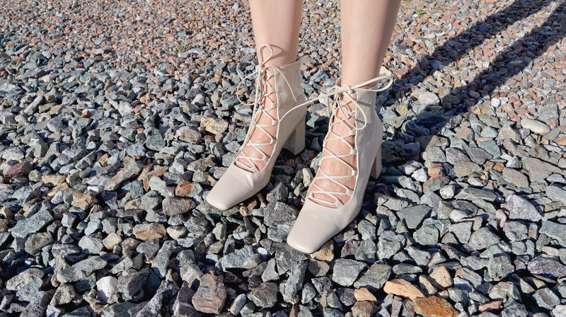 Ballerina Lace-up Boots