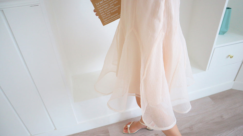 < M A D E > Pink Salted Organza One-piece