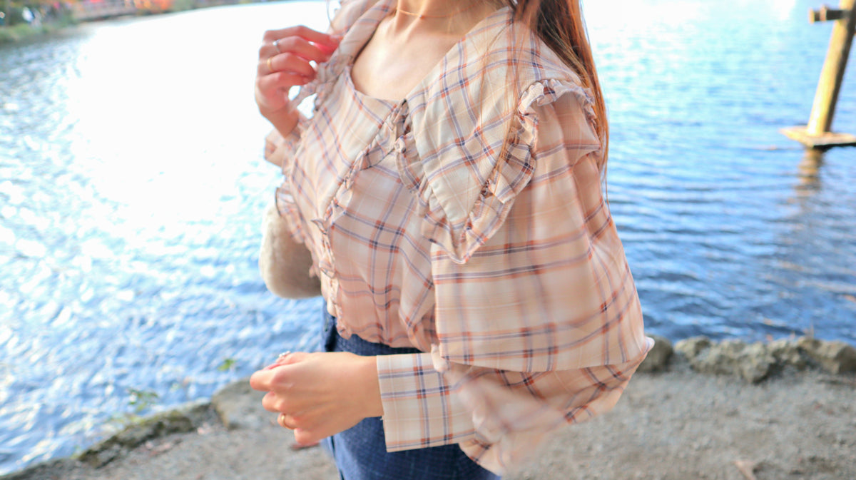 The Dawn Checked Blouse