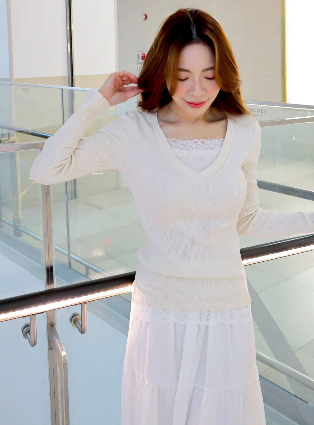 Double Layers Tricot Top