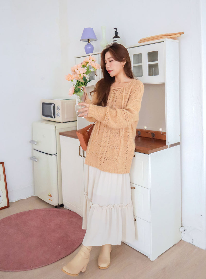 Hippy Pumpkin Long Sweater