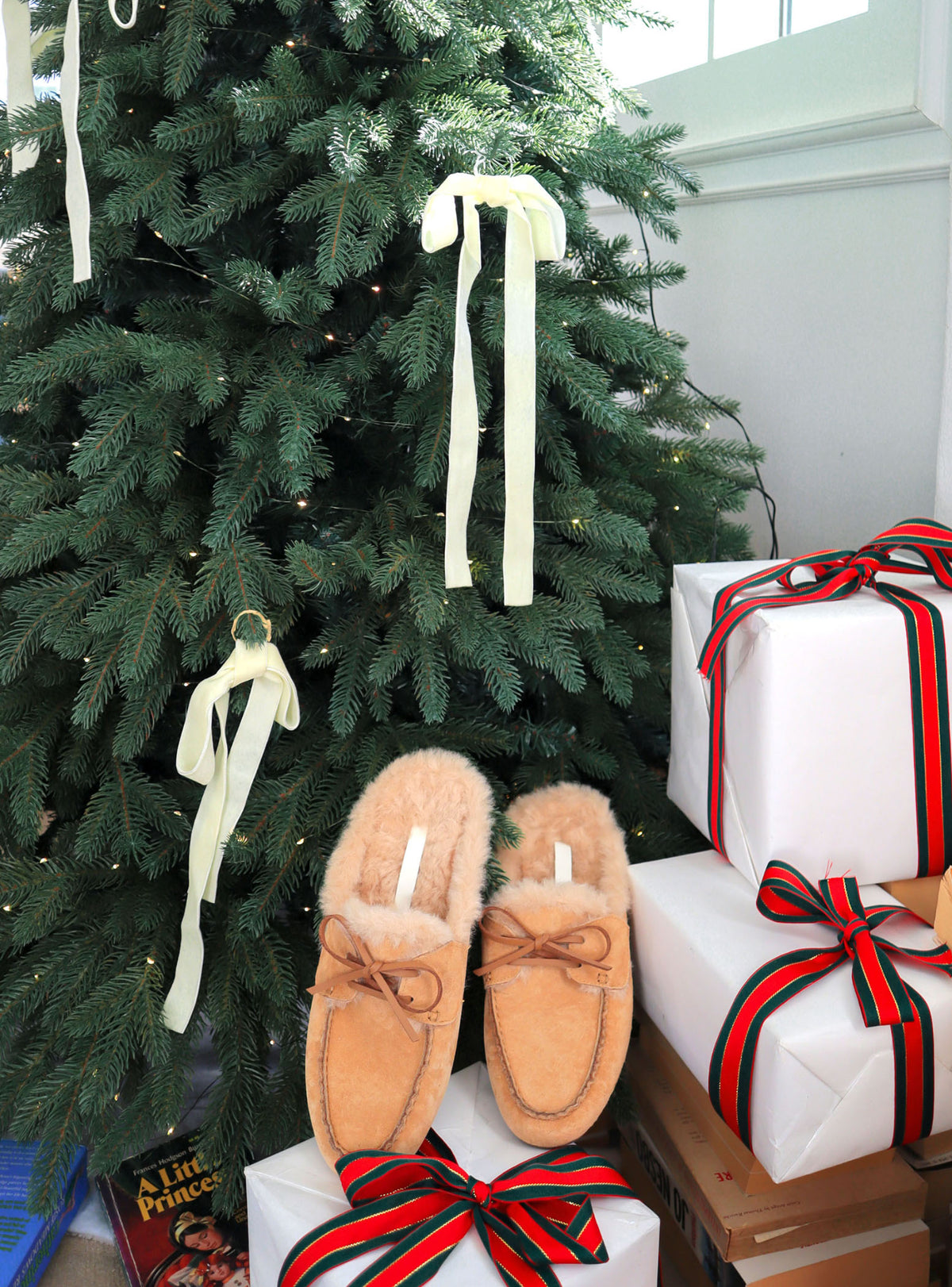 Teddy Bear Suede Mules