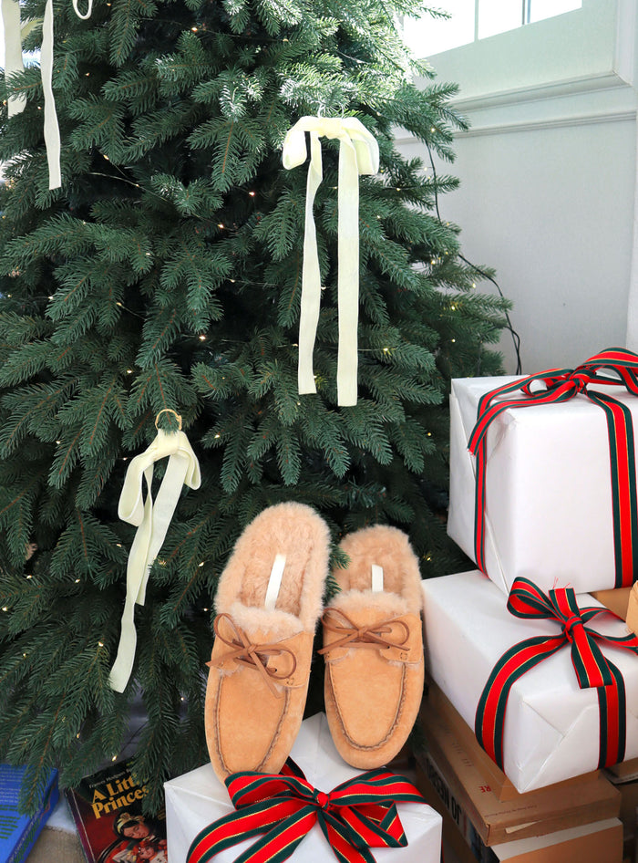 Teddy Bear Suede Mules