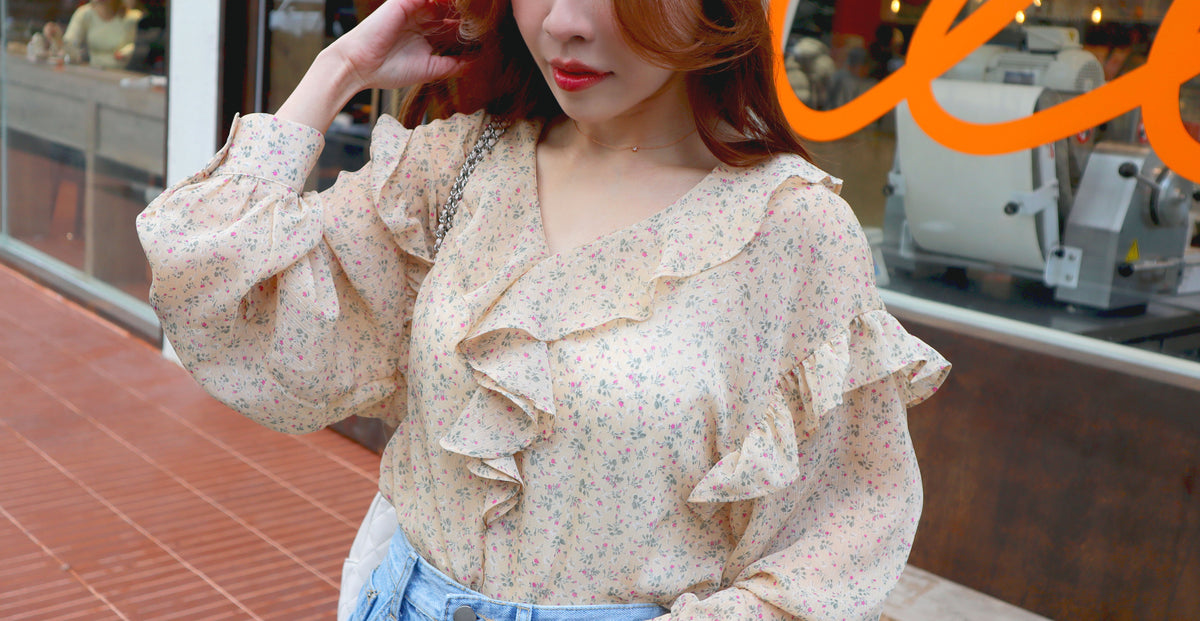 Camomile Pops Chiffon Blouse