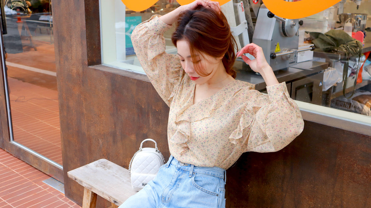 Camomile Pops Chiffon Blouse