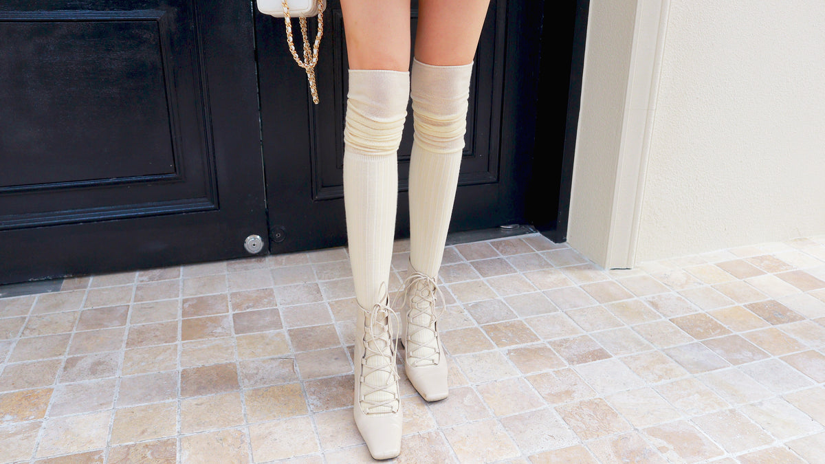 Buttering Over Knee Socks