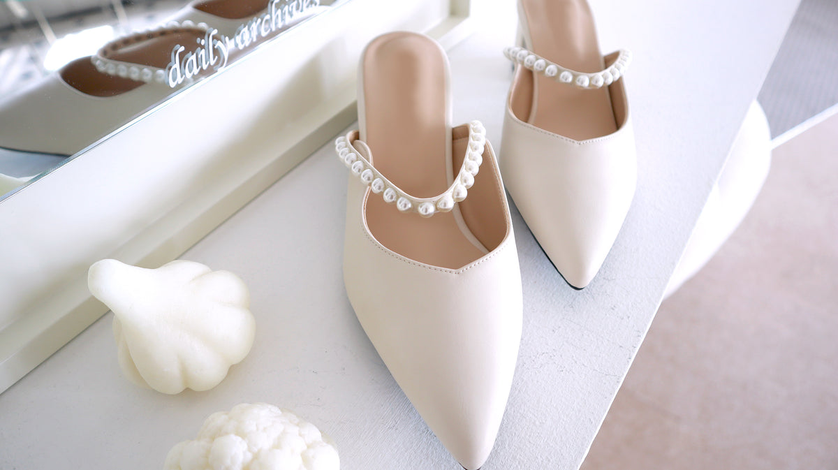 Spring Of Pearl Low Heels