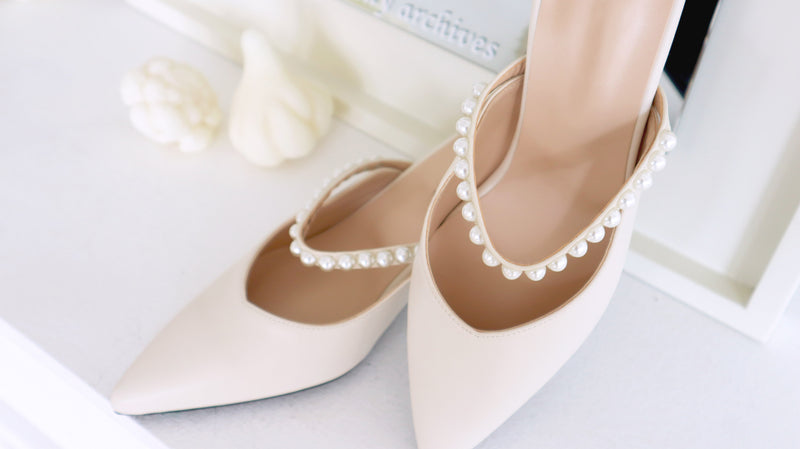 Spring Of Pearl Low Heels