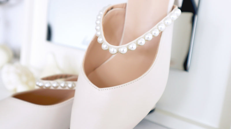 Spring Of Pearl Low Heels