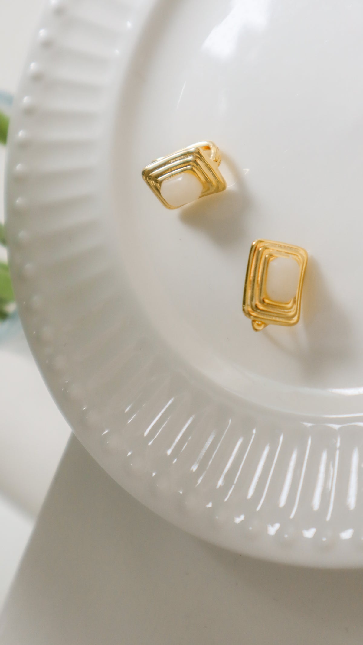 Vintage Moonstone Earrings