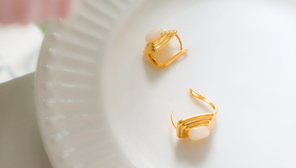 Vintage Moonstone Earrings