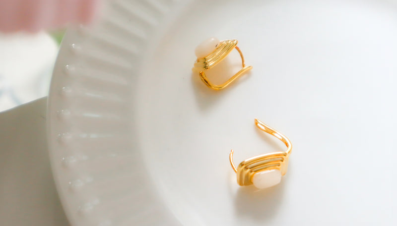 Vintage Moonstone Earrings