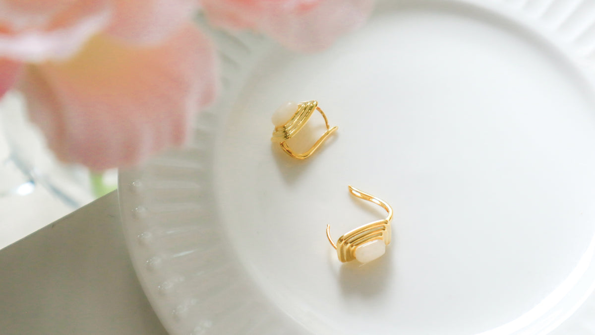 Vintage Moonstone Earrings