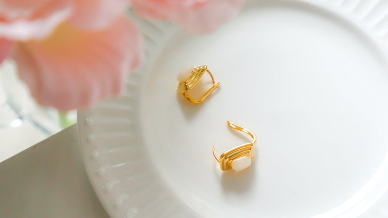 Vintage Moonstone Earrings