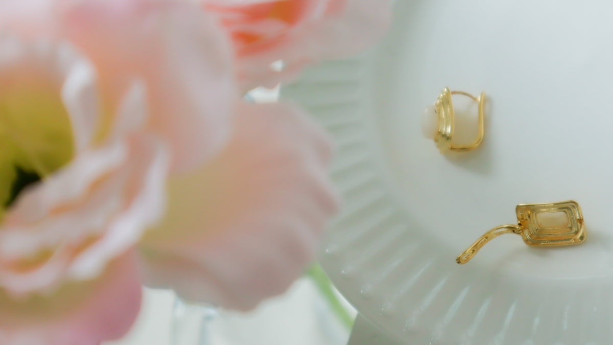 Vintage Moonstone Earrings
