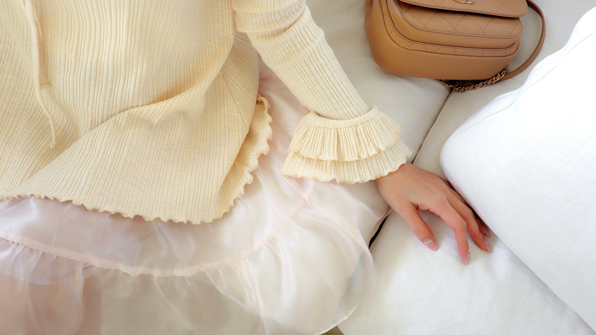 < M A D E > Unmelted Ribbed Midi Top