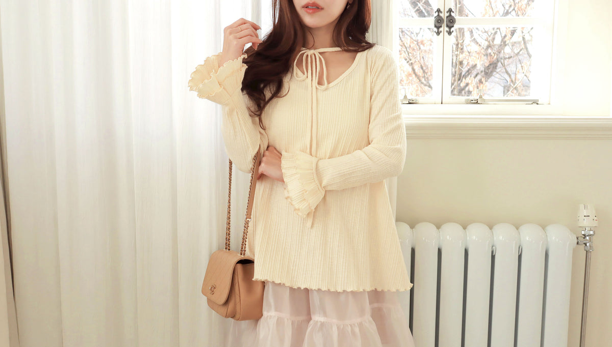 < M A D E > Unmelted Ribbed Midi Top