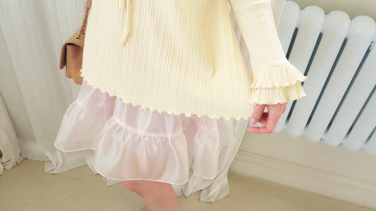 < M A D E > Unmelted Ribbed Midi Top