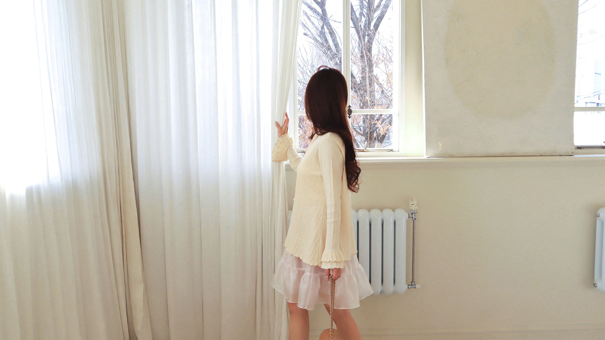 < M A D E > Unmelted Ribbed Midi Top