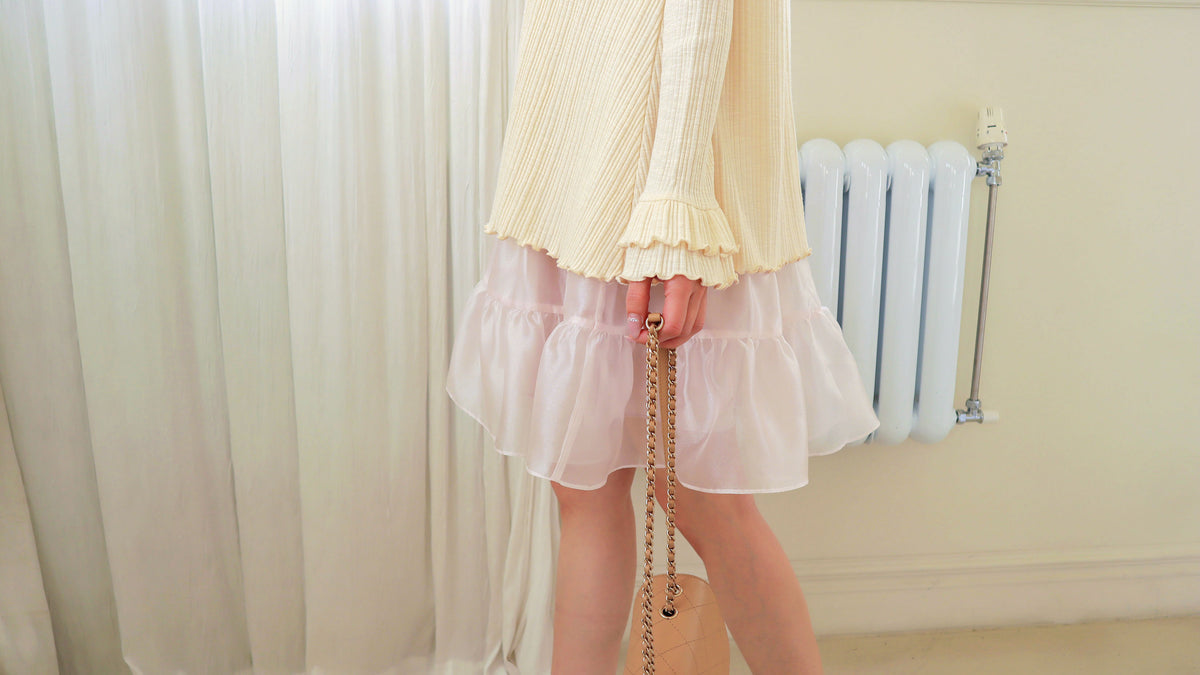 < M A D E > Unmelted Ribbed Midi Top