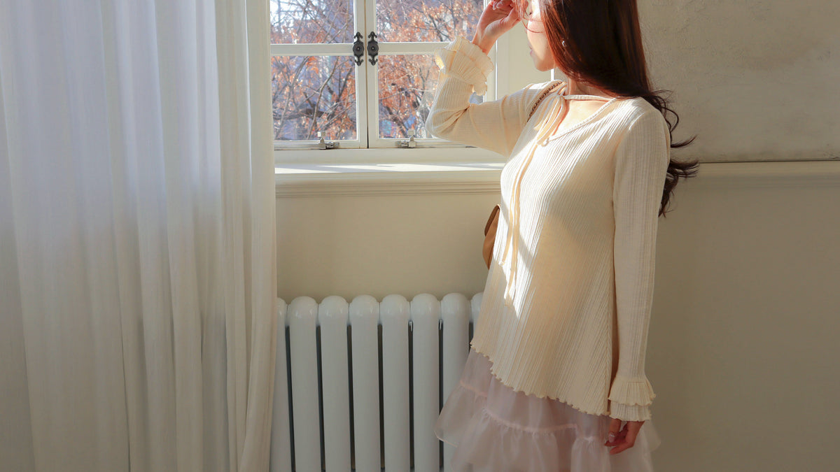 < M A D E > Unmelted Ribbed Midi Top