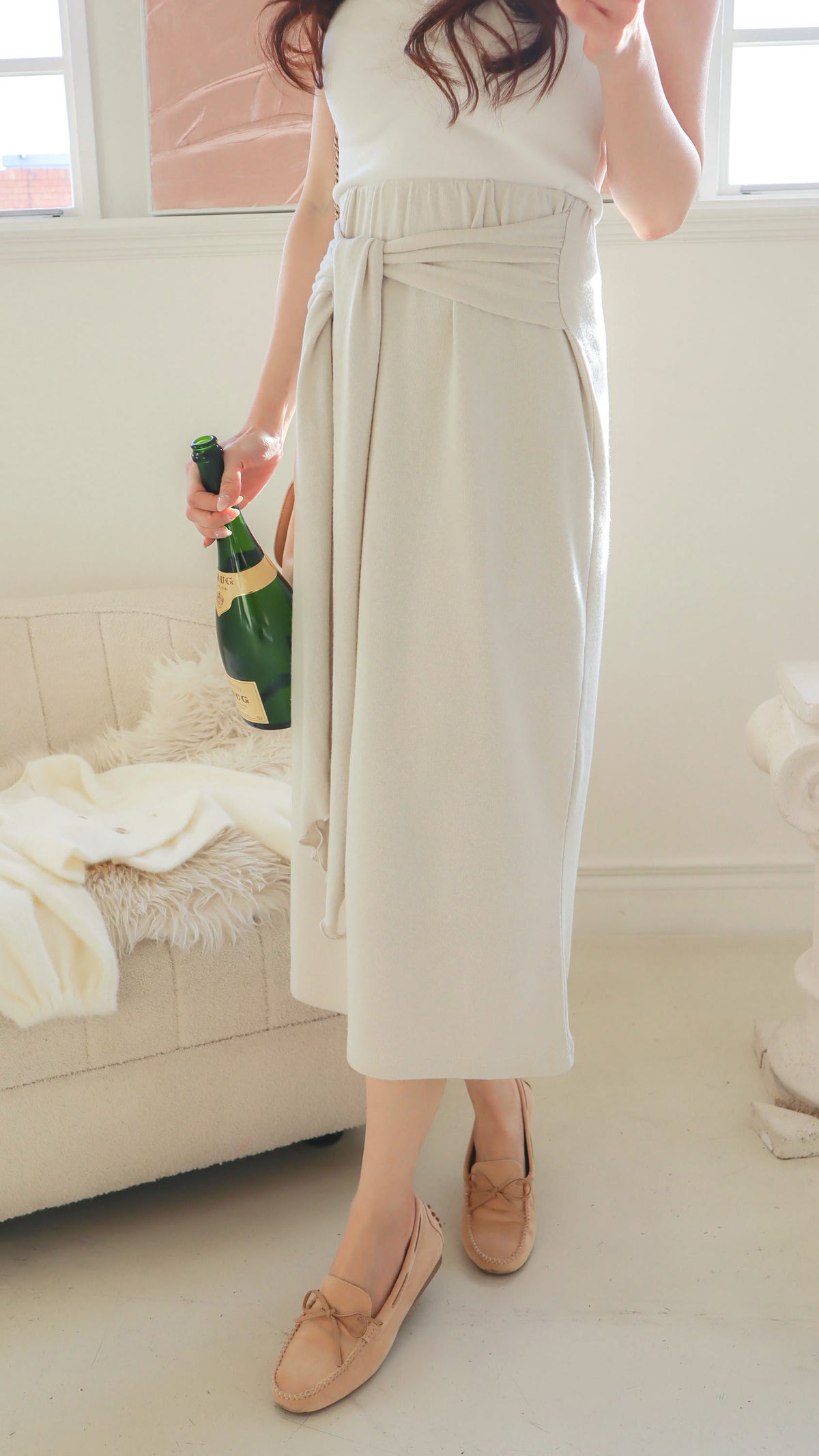 < M A D E > Pepper Mojito Jersey Skirt