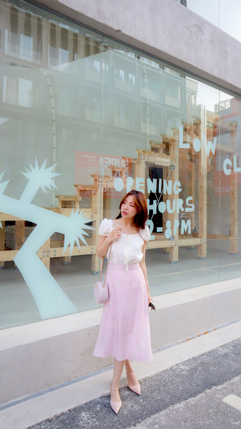 < M A D E > White Blossom Mermaid Skirt