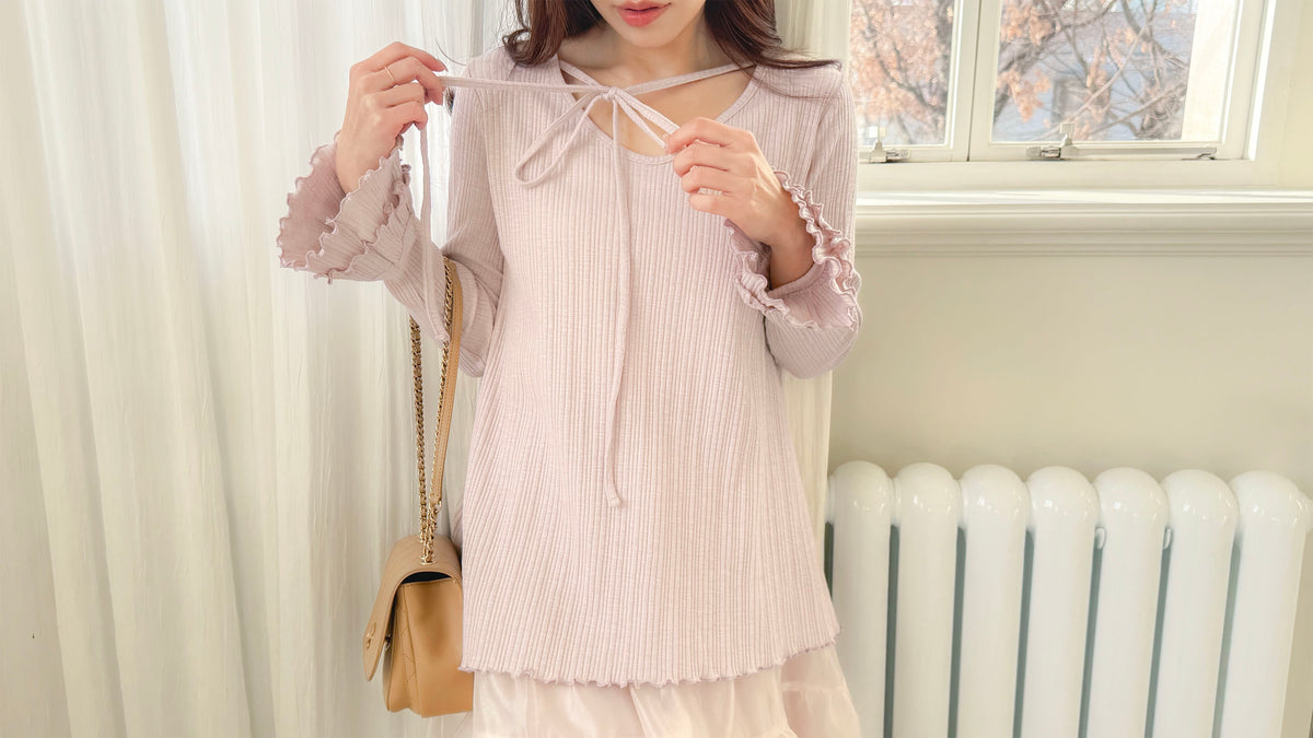 < M A D E > Unmelted Ribbed Midi Top