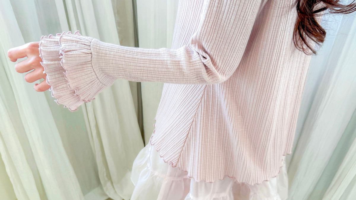 < M A D E > Unmelted Ribbed Midi Top