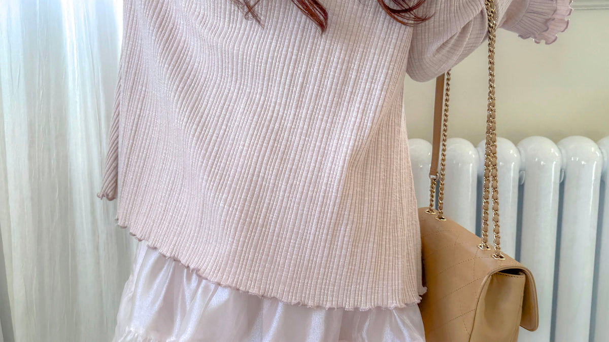 < M A D E > Unmelted Ribbed Midi Top