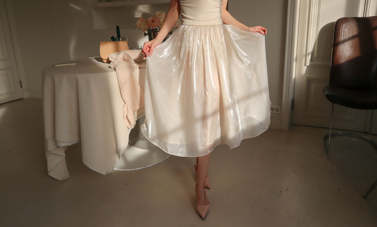 < M A D E > Goodnight Dear Pearly Skirt