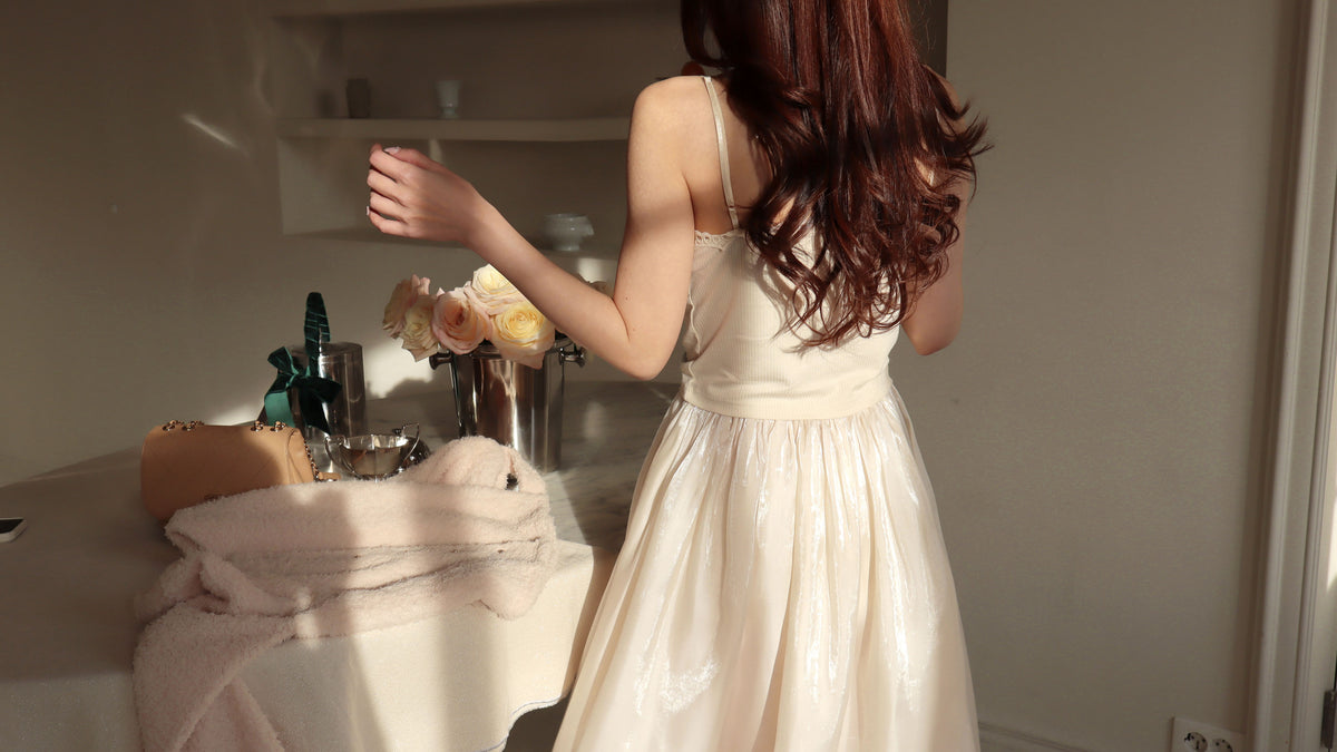 < M A D E > Goodnight Dear Pearly Skirt