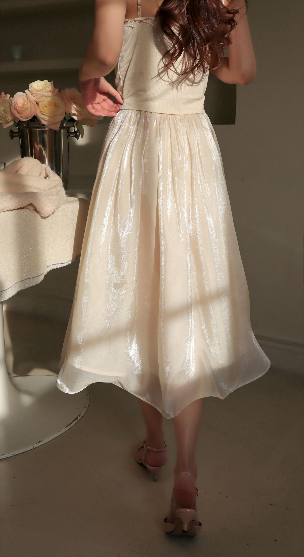 < M A D E > Goodnight Dear Pearly Skirt