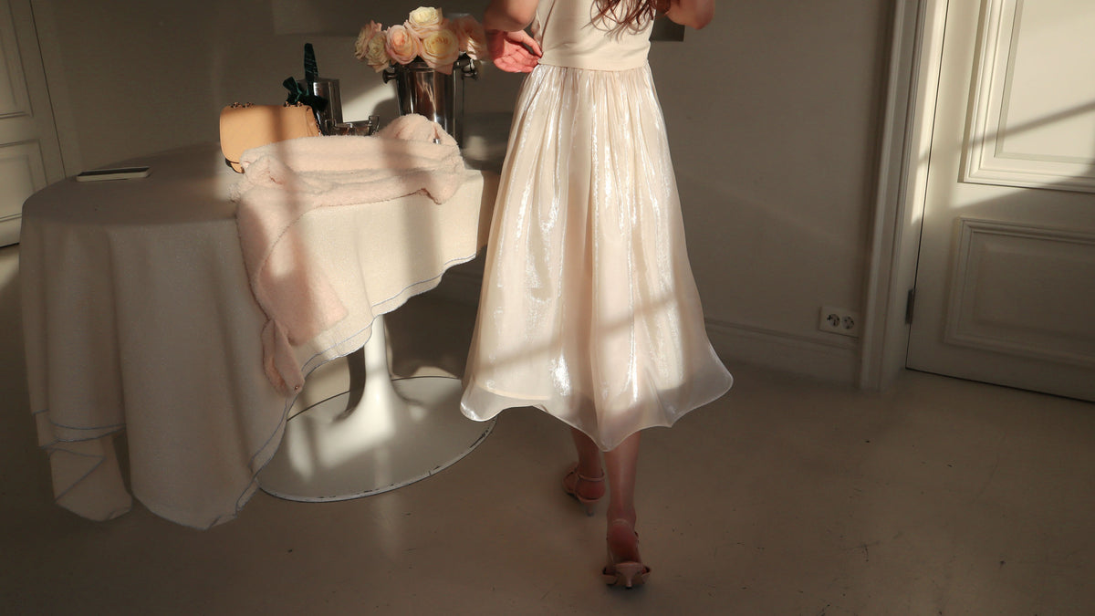 < M A D E > Goodnight Dear Pearly Skirt