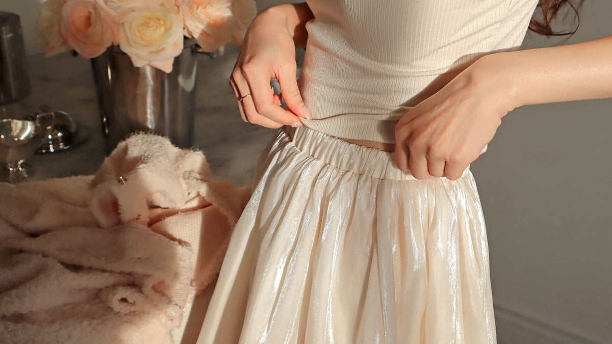 < M A D E > Goodnight Dear Pearly Skirt