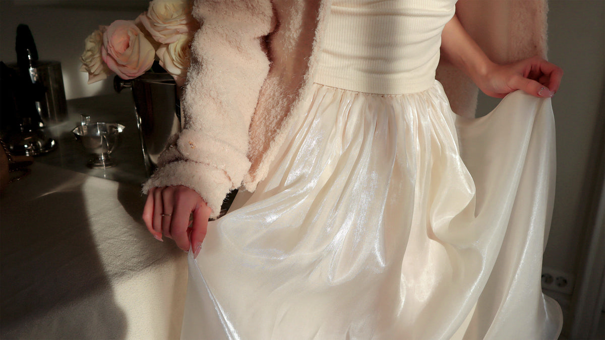 < M A D E > Goodnight Dear Pearly Skirt