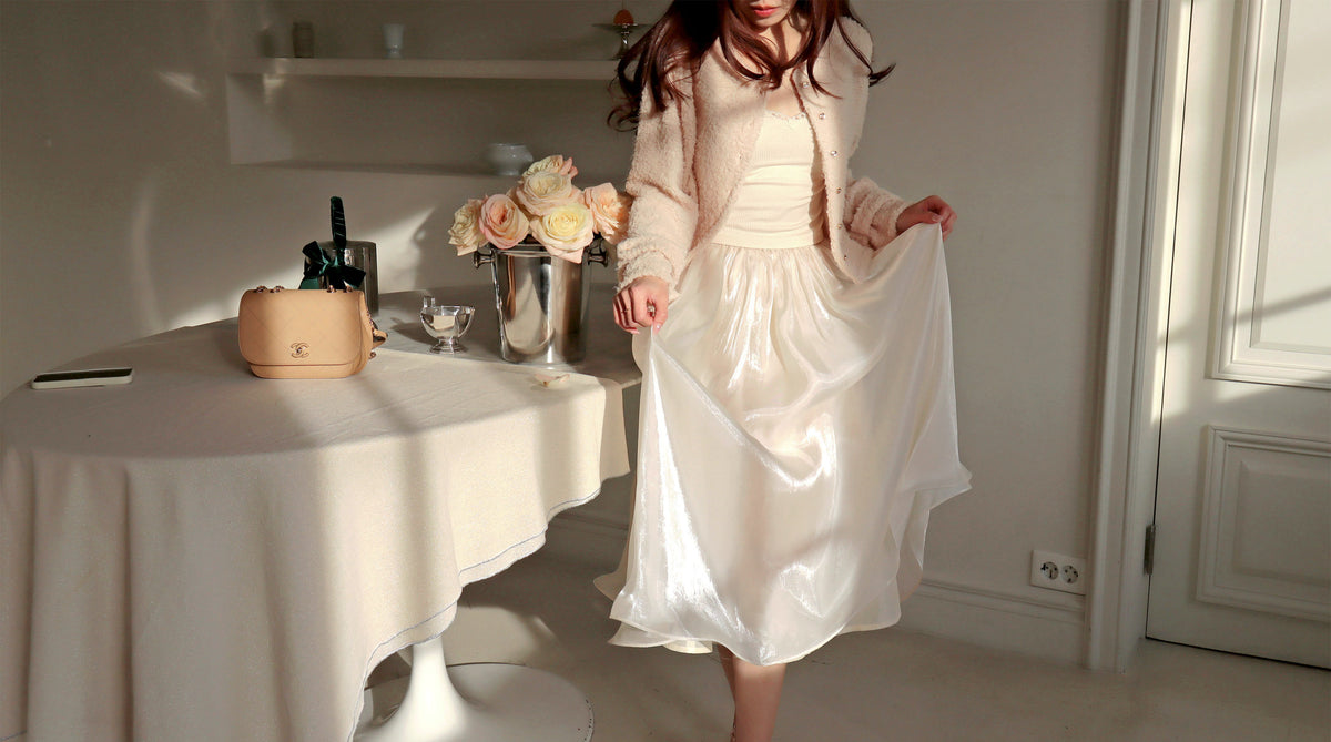 < M A D E > Goodnight Dear Pearly Skirt